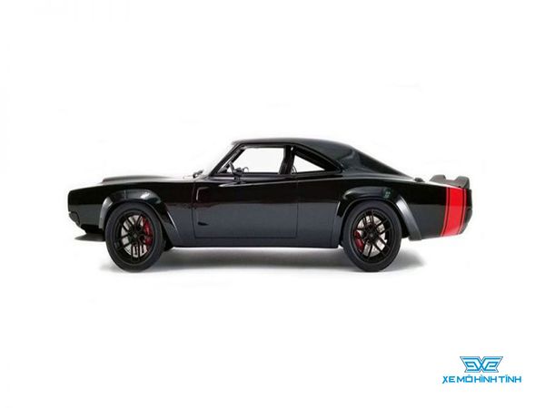 Xe Mô Hình Dodge Super Charger SEMA 1968 1:18 GTSpirit ( Đen Đuôi Đỏ )