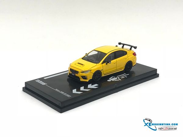 Xe Mô Hình Subaru WRX STi S207 1:64 Tarmac Works ( Vàng )