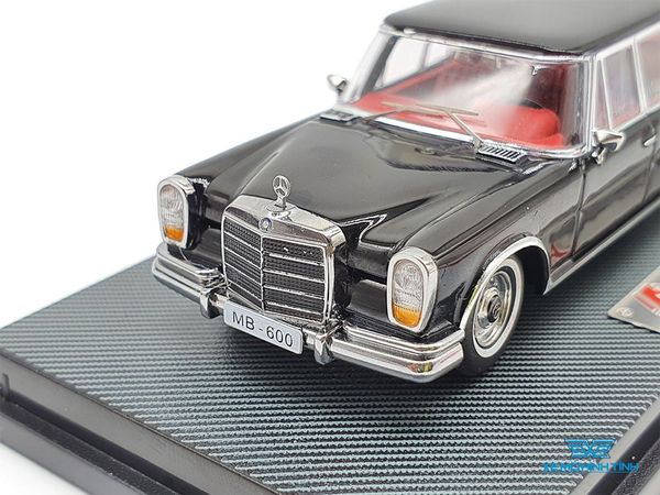 Xe Mô Hình Mercedes-Benz Pullman W100 1:64 Yuanli ( Đen Nội Thất Đỏ )