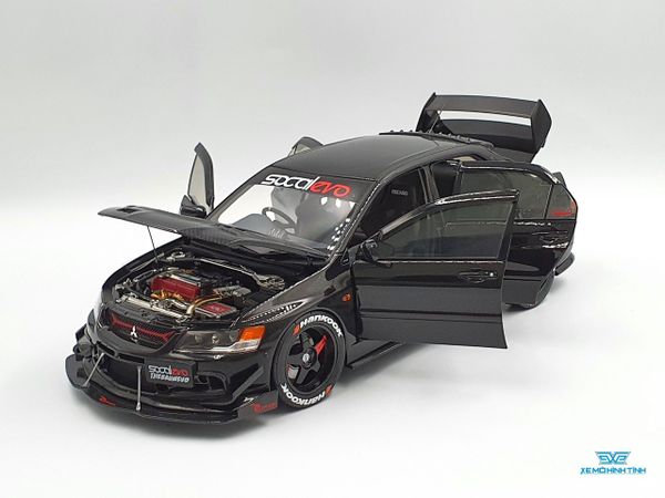 Xe Mô Hình Mitsubishi Lancer Evolution IX 1:18 Super A ( Đen )