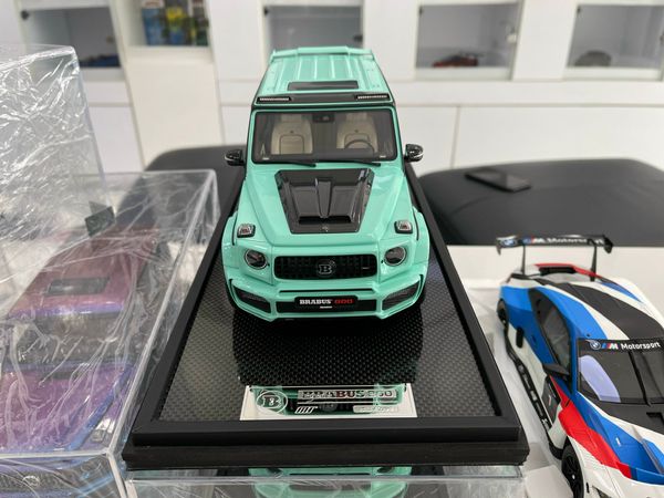 Xe Mô Hình Mercedes Benz Brabus 800 Limited 99 1:18 Motorhelix ( Tiffany Blue )