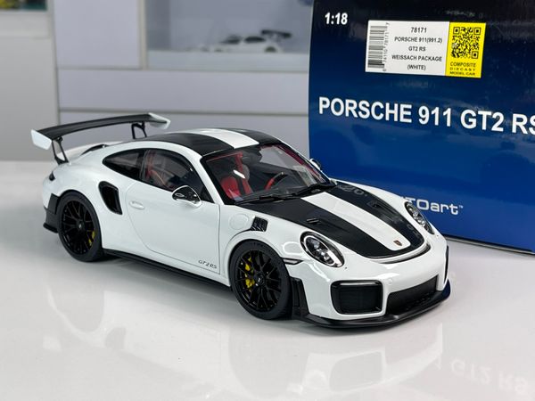 Xe Mô Hình Porsche 911 (911.2) GT2 RS Weissach Package ( Trắng )