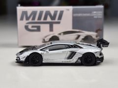 Xe mô hình Lamborghini Aventador Limited Edittion Matt Silver LHD 1:64 MiniGT ( Bạc )