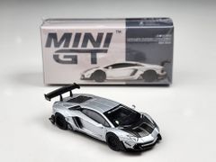 Xe mô hình Lamborghini Aventador Limited Edittion Matt Silver LHD 1:64 MiniGT ( Bạc )