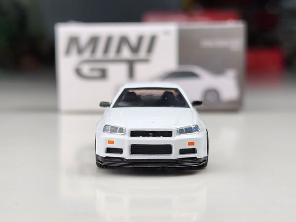 Xe mô hình Top Secret Nissan Skyline GT-R VR32 White RHD 1:64 MiniGT ( Trắng )