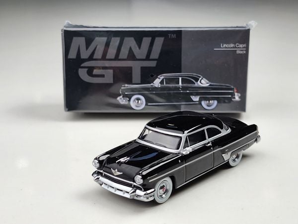 Xe mô hình Lincoln Capri 1954 Black LHD 1:64 MiniGT ( Đen )