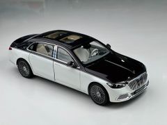 Xe Mô Hình Mercedes-Maybach S-Class 2021 1:18 Norev ( Trắng Mui Đen/ Mâm Vành )