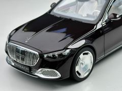 Xe Mô Hình Mercedes-Maybach S-Class 2021 1:18 Norev ( Black Ruby/ Mâm Thường )