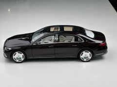 Xe Mô Hình Mercedes-Maybach S-Class 2021 1:18 Norev ( Black Ruby/ Mâm Thường )