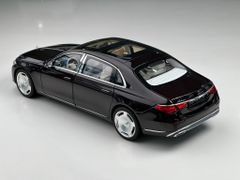 Xe Mô Hình Mercedes-Maybach S-Class 2021 1:18 Norev ( Black Ruby/ Mâm Thường )