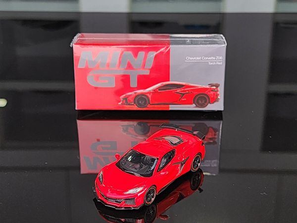 Xe Mô Hình Chervolet Corvette Z06 2023 1:64 MiniGT ( Đỏ )