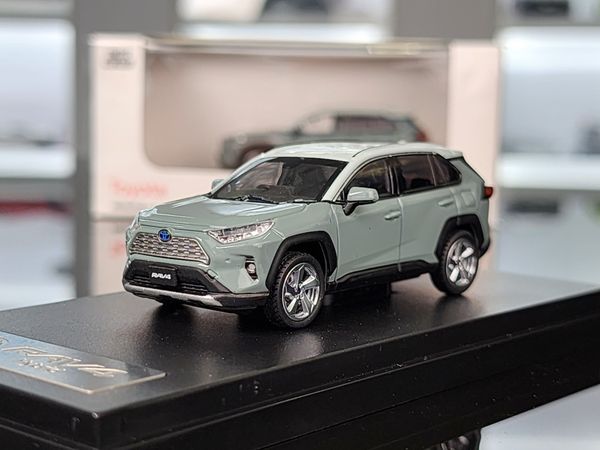 Xe Mô Hình Toyota RAV4 Hybrid 1:64 LCD ( Xám )