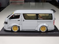 Xe mô hình T*S*D Works Hiace 1:18 Ignition Model (Gray)