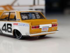 Xe Mô Hình Datsun 510 Street BRE510 V3 1:64 MiniGT (Trắng Nâu)