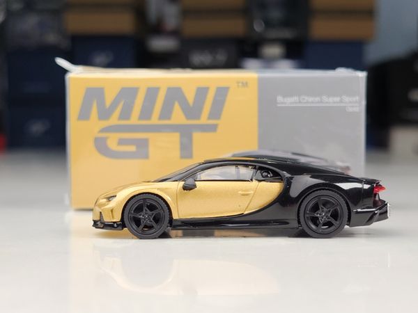 Xe mô hình Bugatti Chiron Super Sport 1:64 MINIGT (Gold)