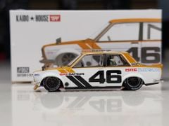 Xe Mô Hình Datsun 510 Street BRE510 V3 1:64 MiniGT (Trắng Nâu)