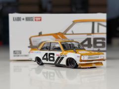 Xe Mô Hình Datsun 510 Street BRE510 V3 1:64 MiniGT (Trắng Nâu)