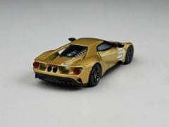 Xe Mô Hình Ford GT Holman Moody Heritage Edition LHD 1:64 MiNiGT ( Vàng Đồng )