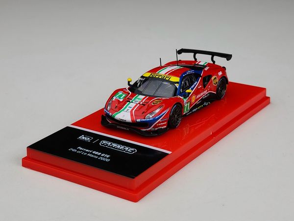 Xe mô hình Ferrari 488 GTE 24h of Le Mans 2020 1:64 Tarmac Works (Đỏ)