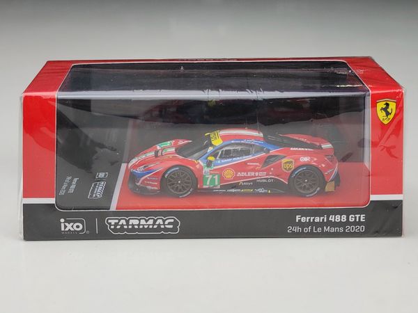 Xe mô hình Ferrari 488 GTE 24h of Le Mans 2020 1:64 Tarmac Works (Đỏ)