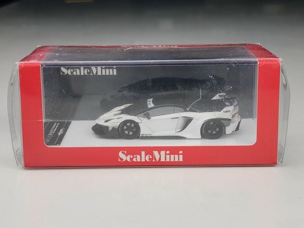 Xe Mô Hình LB-Silhouette Works Aventador GT EVO 1:64 ScaleMini ( White )