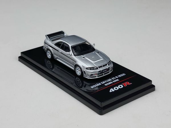 Xe mô hình Nissan Skyline GT-R (R33) Nismo 400R 1:64 Inno (Silver)