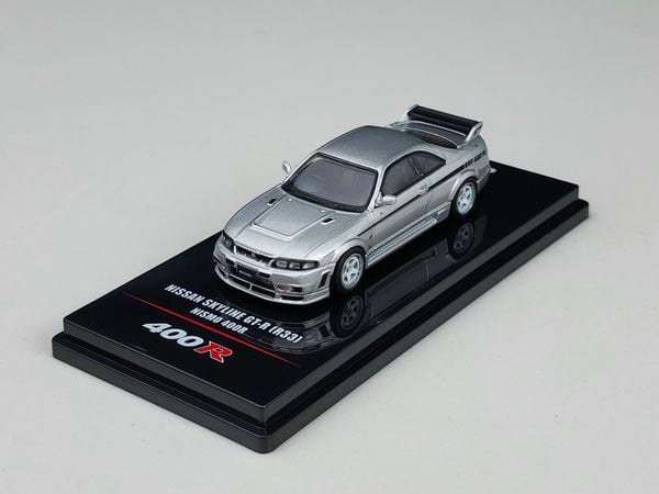 Xe mô hình Nissan Skyline GT-R (R33) Nismo 400R 1:64 Inno (Silver)