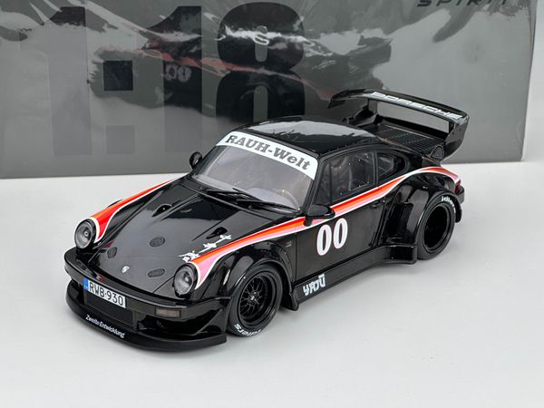 Xe Mô Hình Porsche RWB Bodykit Yajù 1:18 GTSpirit ( Đen )