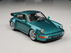 Xe mô hình Porsche 964 Turbo 1:18 Solido (Xanh Ngọc)