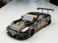 Xe mô hình Nissan GT-R (R35) With Body Kit Type 2 1:18 Solido (Đen)