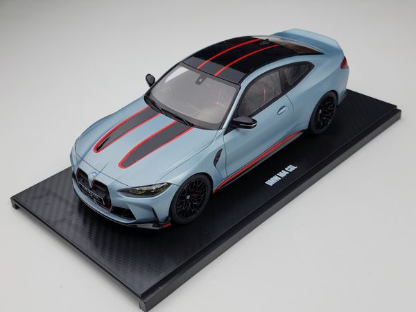 Xe mô hình BMW M4 CSL 1:18 GTSpirit (Xám Xanh)