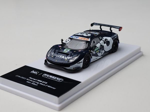 Xe Mô Hình Ferrari 488 GT3 1:64 Tarmac Works ( Đen #23 )