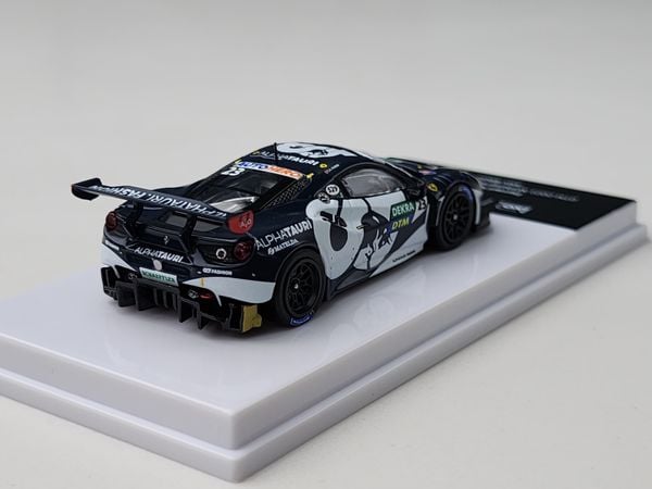 Xe Mô Hình Ferrari 488 GT3 1:64 Tarmac Works ( Đen #23 )