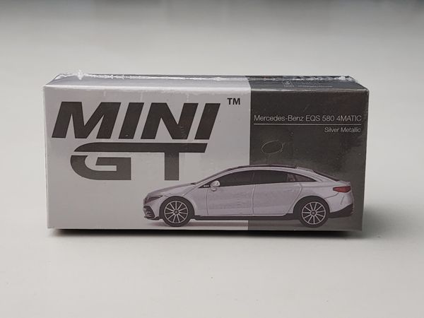 Xe Mô Hình Mercedes-Benz EQS 580 4MATIC 1:64 MiNiGT ( Silver )