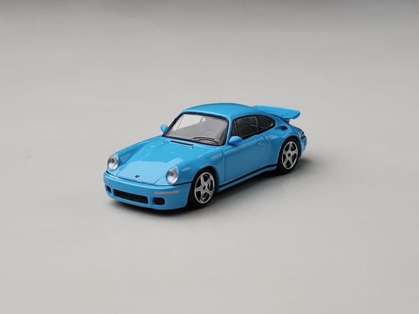 Xe Mô Hình Ruf CTR Anniversary 1:64 MiNiGT ( Xanh Baby )