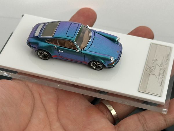 Xe Mô Hình Porsche Kaege Retro Classic 911 1:64 MY64 ( Sunset Blue )