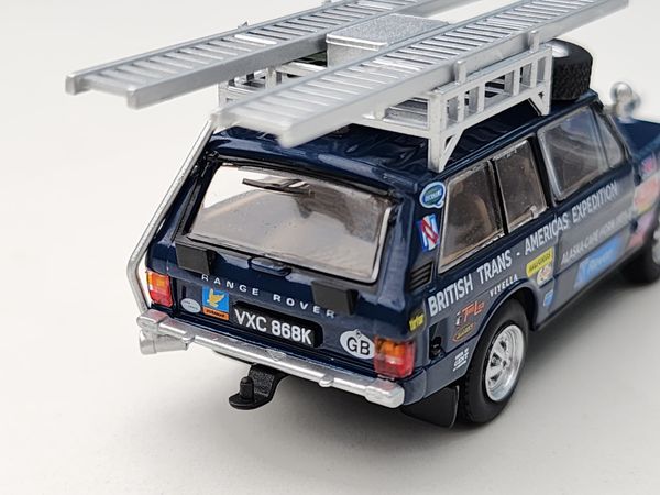 Xe Mô Hình Range Rover 1971 British Trans Americas Expedition 1:64 MiniGT ( Xanh )