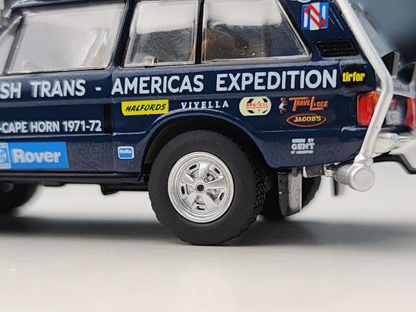 Xe Mô Hình Range Rover 1971 British Trans Americas Expedition 1:64 MiniGT ( Xanh )