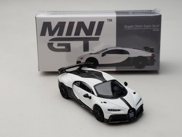 Xe Mô Hình Bugatti Chiron Pur Sport White 1:64 MiniGT ( Trắng )