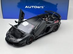 Xe Mô Hình Lamborghini Aventador SVJ 1:18 AutoArt (NERO NEMESIS/ MATTBLACK)