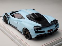 Xe Mô Hình Ferrari Novitec F8 1:18 Ivy Merit ( Baby Blue White Stripes )