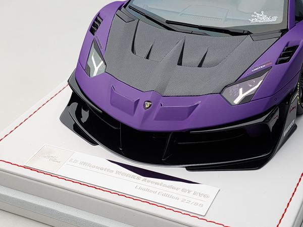 Xe Mô Hình Lamborghini Aventador GT EVO 1:18 Ivy Merit ( Fighter Purple )