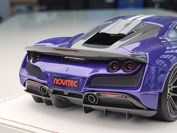 Xe Mô Hình Ferrari Novitec F8 1:18 ( HongKong Violet White Stripes )