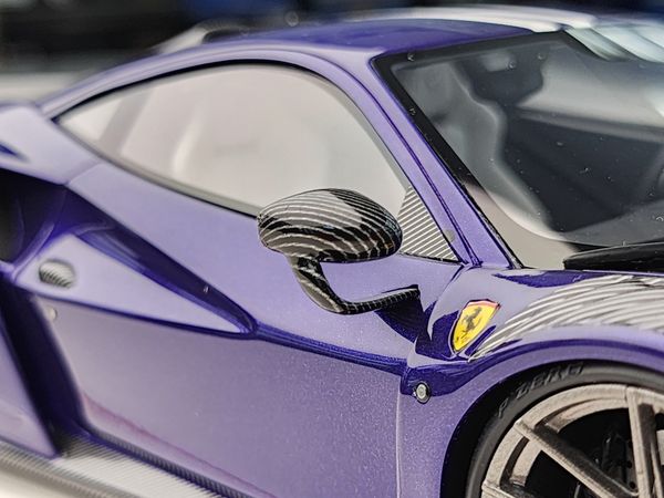 Xe Mô Hình Ferrari Novitec F8 1:18 ( HongKong Violet White Stripes )