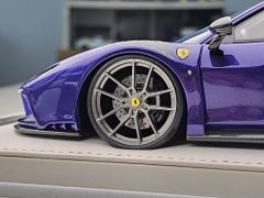 Xe Mô Hình Ferrari Novitec F8 1:18 ( HongKong Violet White Stripes )