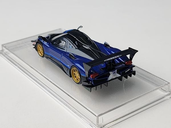 Xe mô hình Pagani Zonda Revulucion 1:64 CM Model (Xanh Cacbon)