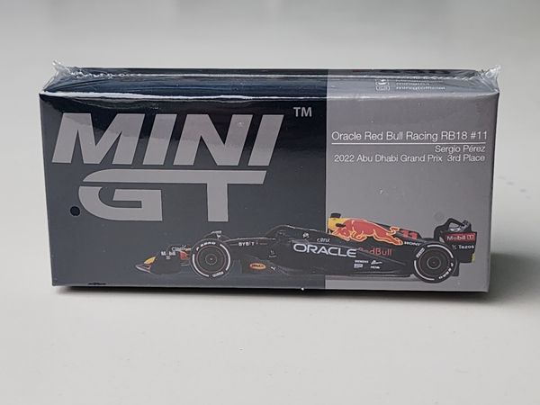 Xe Mô Hình Oracle Red Bull Racing RB18 #11 1:64 MiniGT ( Đen Red Bull )