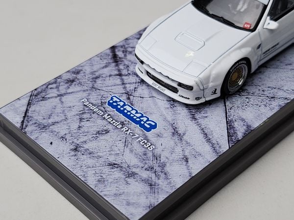 Xe Mô Hình Pandem Mazda RX-7 FC3S 1:64 Tarmac Works ( White )