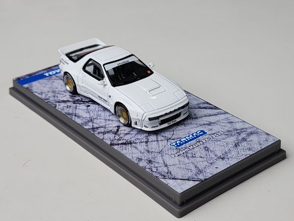 Xe Mô Hình Pandem Mazda RX-7 FC3S 1:64 Tarmac Works ( White )