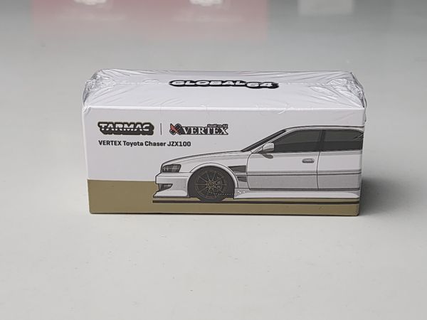 Xe Mô Hình Vertex Toyota Chaser Jzx100 1:64 Tarmac Works ( White Metallic )